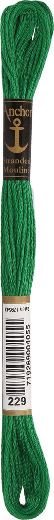 Anchor Sticktwist 4635000-00229 dunkelgrün Stickgarn, 100 % Produktbild 