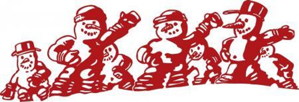 Wandtattoo Dekorfolie Weihnachten Schneemänner WD0818 - verschiedene Farben und Größen zur Wahl Color - gold Größe - 90cm