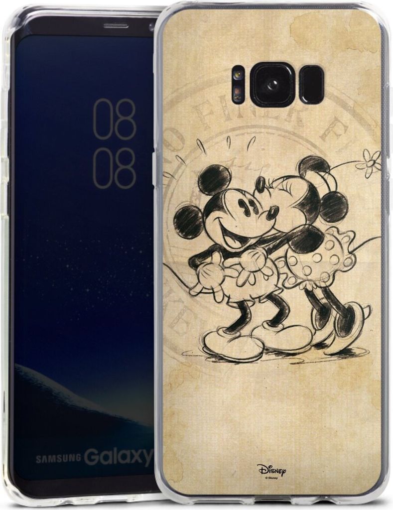 DeinDesign Handyhülle für Samsung Galaxy S8 Plus Silikon Hülle Case Smartphone Schutzhülle Mickey Mouse Minnie Mouse Vintage