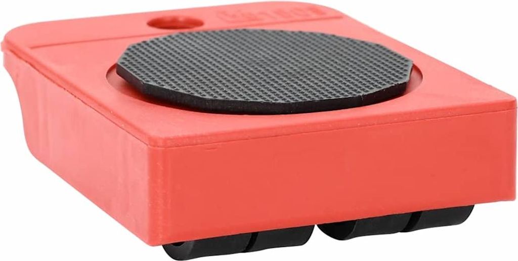 vidaXL Möbelrollen 8 Stück mit Hebern Rot 9,8x7,5x3 cm 150 kg