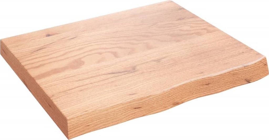 vidaXL Umývadlová doska svetlohnedá 60x50x(2-6) cm z Obrázok produktu 