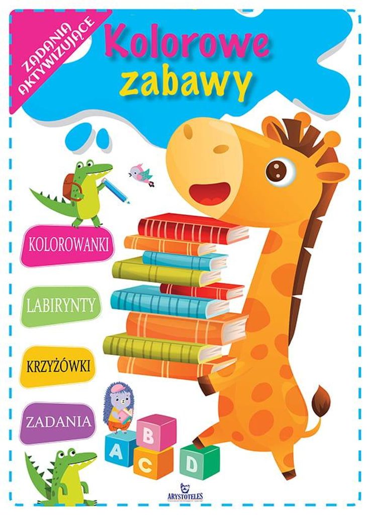 Książka edukacyjna dla dzieci Kolorowa