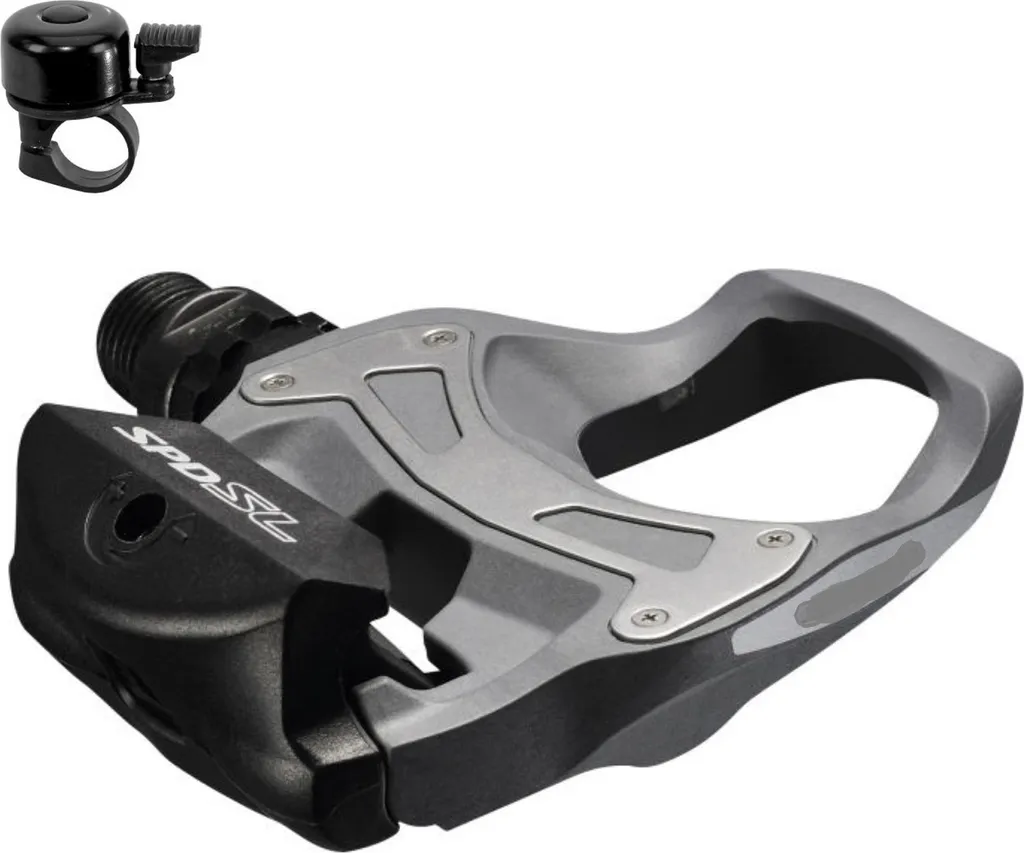 Pédales Shimano PD-R550 SPD-SL Noires avec Cales et Sonnette de Vélo