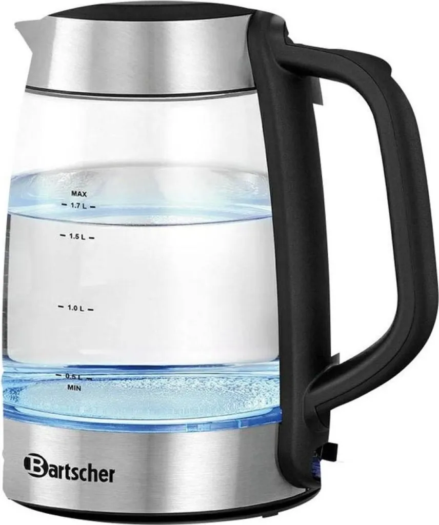 Bouilloire sans fil 1,7L Bartscher en verre avec arrêt automatique