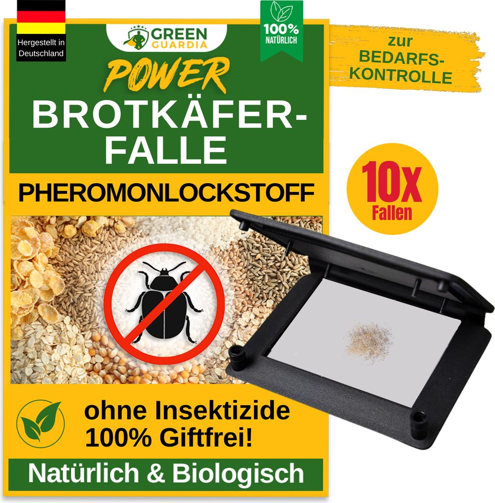 Brotkäfer Falle mit Pheromon-Lockstoff - 10x Fallen -  Produktbild 
