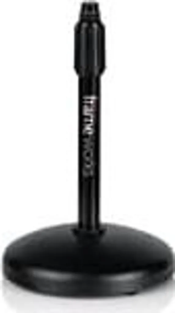 Support de microphone de table compact avec socle circulaire stable