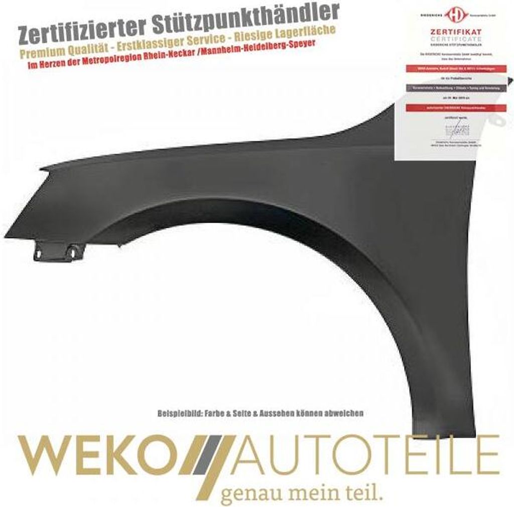 Kotflügel links DIEDERICHS 7832107 für SKODA