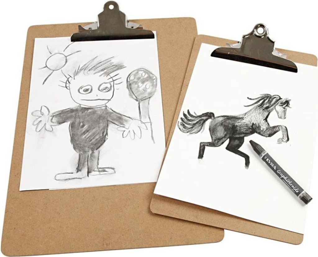 Creativ Company Klemmbrett, A4, Maße 23x34x0,3 cm, 1 Stück