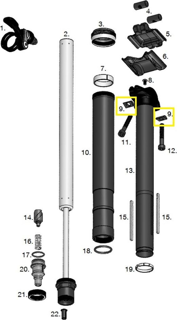 Crankbrothers Highline Craddle Washer Unterlegscheibe Sattelschraube