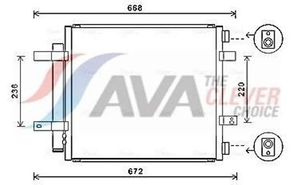 Solution Fuite Clim JAGUAR XJ : Condenseur AVA JR5053D + Filtre
