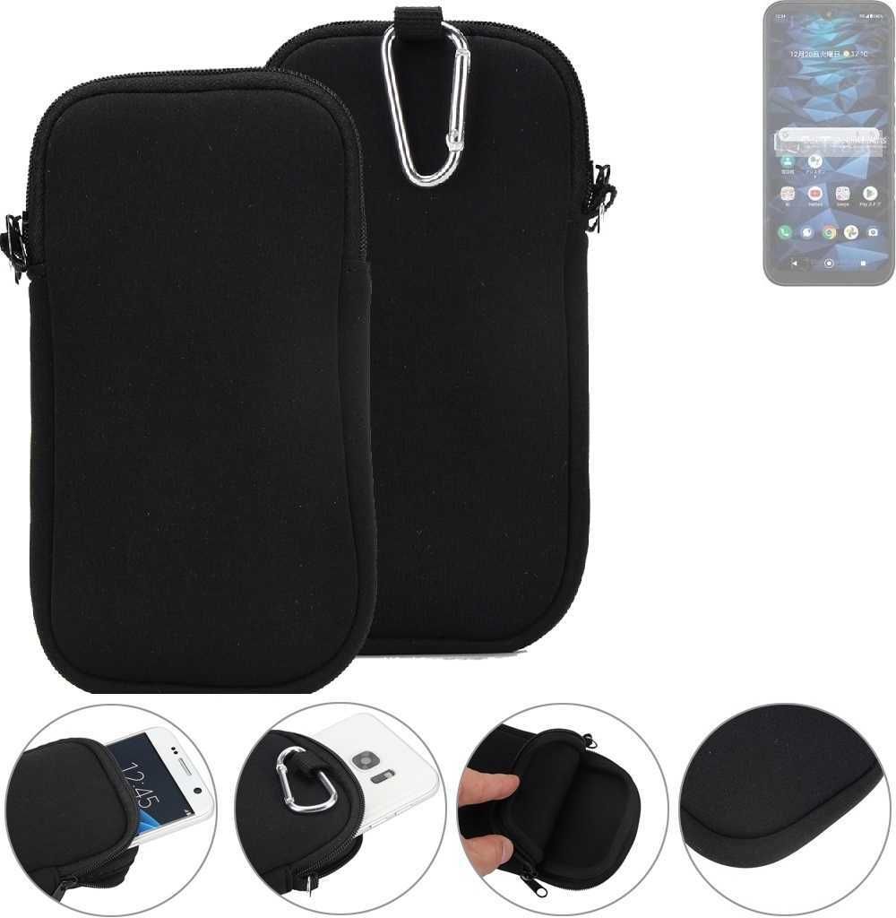 K-S-Trade Neopren-Hülle Handyhülle kompatibel mit Kyocera Digno SX3 Schutzhülle Neoprenhülle Sleeve Schutz-Hülle Gürtel Tasche Case Holster