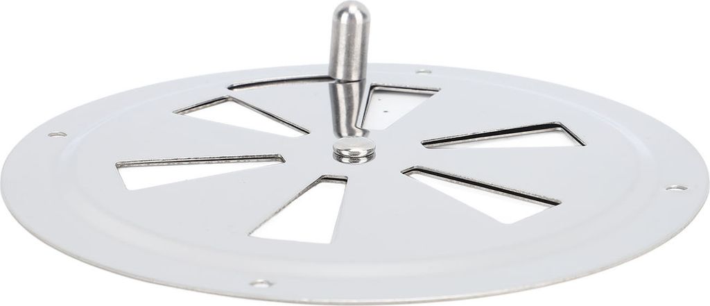 Kabine Lüftungsplatte Marine Grade Edelstahl Runde Louver Vent Cover mit Seite Knopf für Boot Yacht RV (5in)