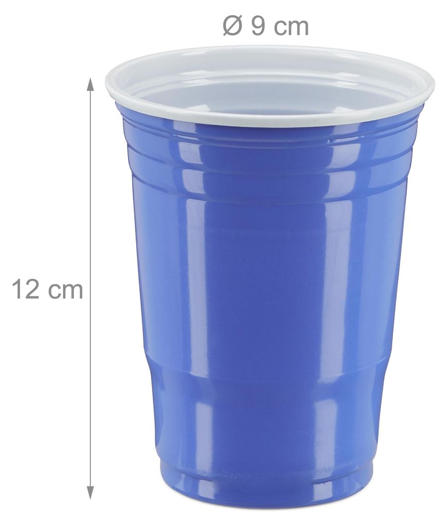 100 gobelets de beer pong rouges et bleus, gobelets de 473 Image du produit 
