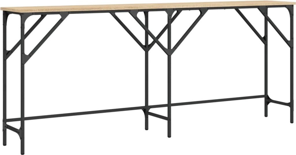 vidaXL Konsola dąb sonoma 180x29x75 cm materiał Zdjęcie produktu 