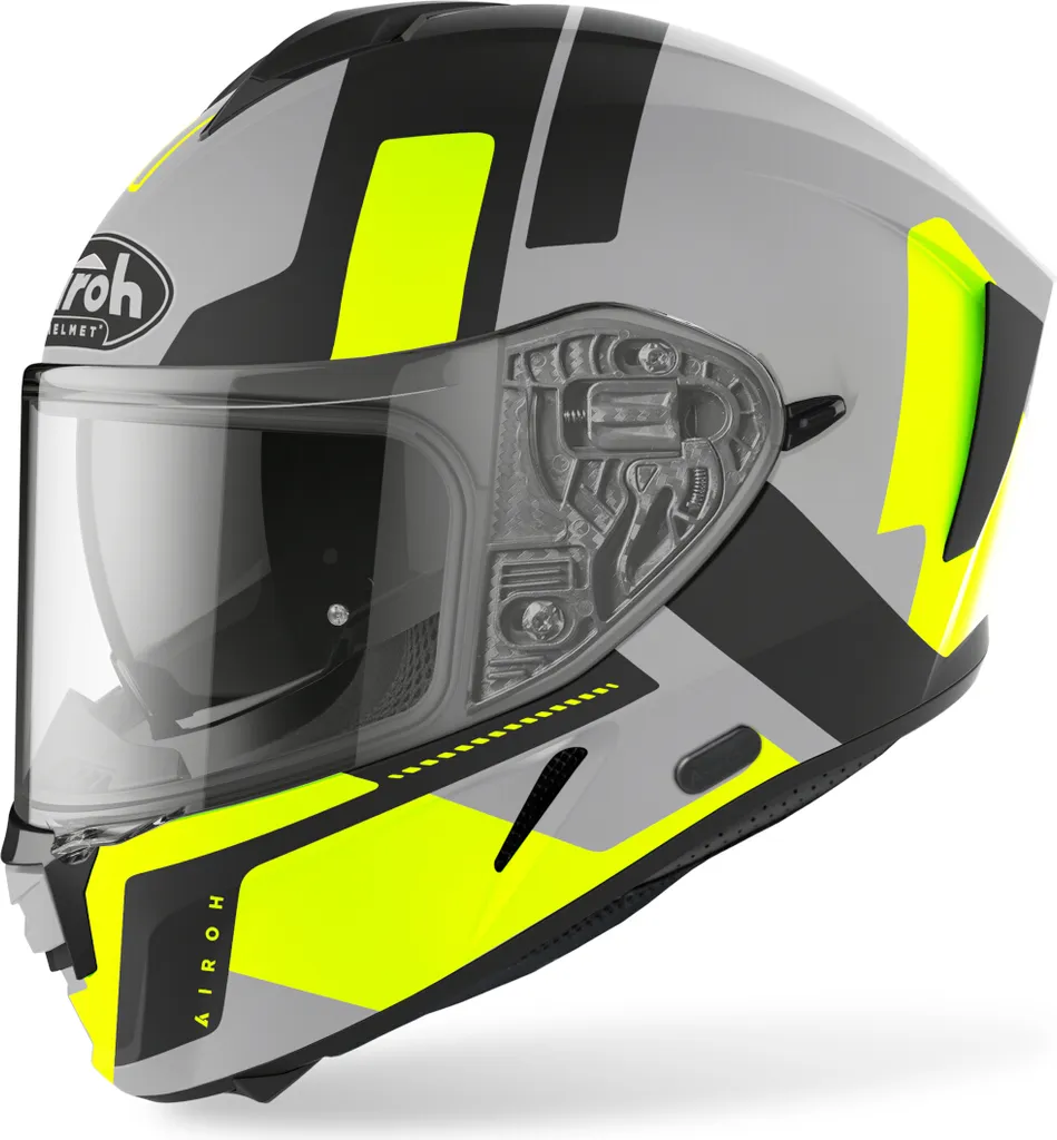Casque Intégral Moto Airoh Spark Shogun Jaune Mat XS Confort Optimal