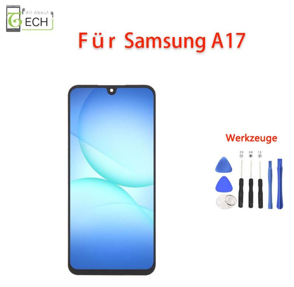 Für Samsung Galaxy A17 5G SM-A176F LCD Display (OLED) mit Rahmen Touchscreen