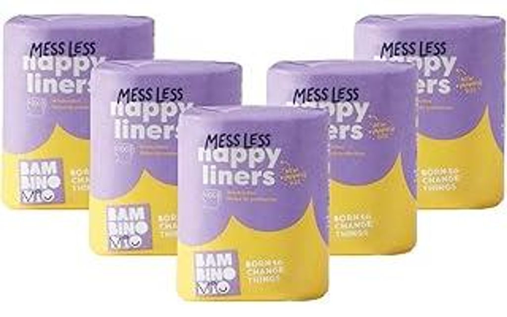 Bambino Mio, Supersoft Windelvlies, biologisch abbaubar, 100 Stück ( 5er Pack)