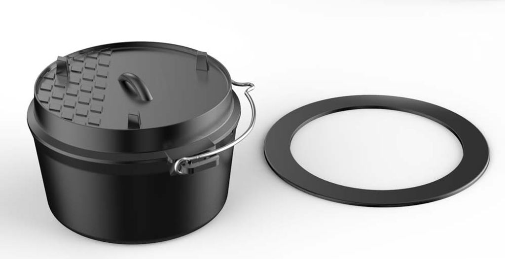 tepro Grilleinsatz Dutch-Oven 32,5 x 31,0 x 18,4 cm Produktbild 5