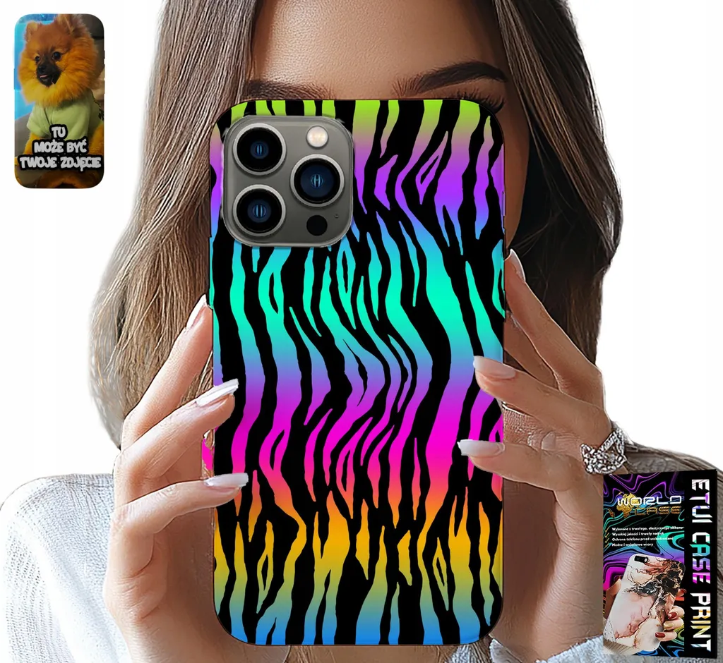 Custodia Per Iphone 13 Pro - Custodia Con Motivi Astratti E Colorati + Pellicola