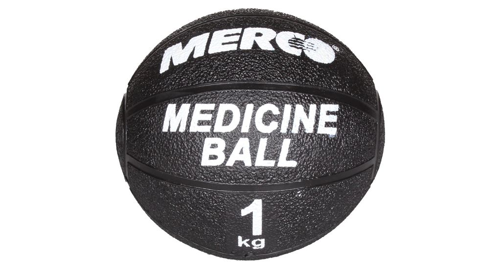 Black gumená medicinbalová lopta, 1 kg Obrázok produktu 