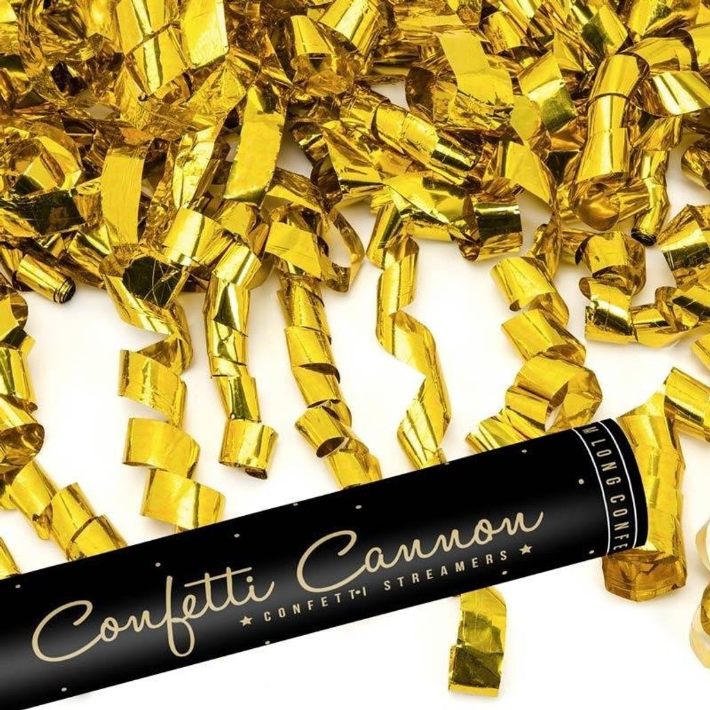 Tueur de confettis boucles or 60cm Image du produit 