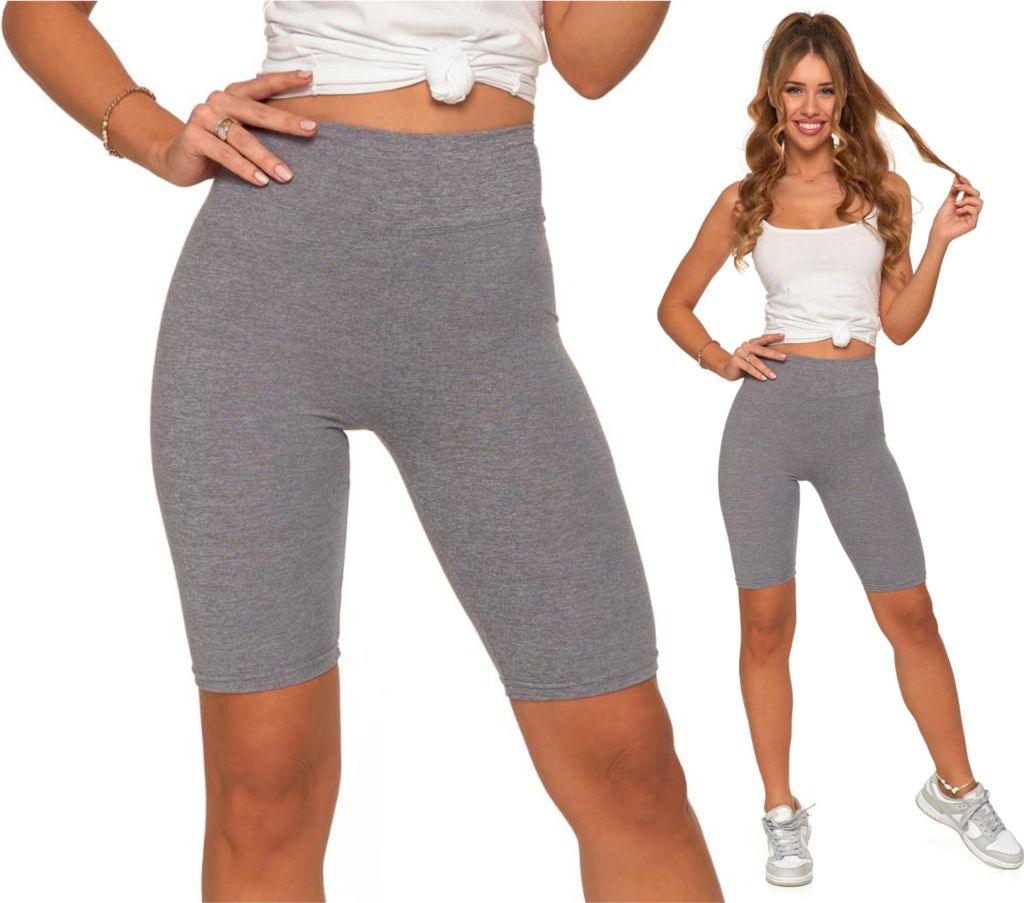 Radlerhose, kurze Leggings, hohe Taille, blickdicht, Produktbild 