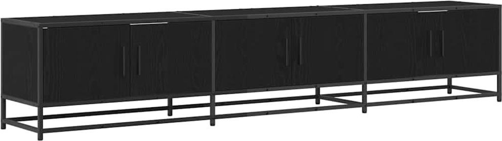TV-Einheiten 2 pcs Schwarz Eichen-Optik 210 x 35 x 41 cm