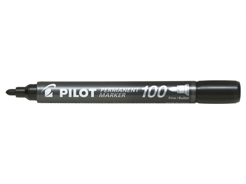 Pilot Permanent 100 Marker 1 Stück(e) Feine Spitze Schwarz