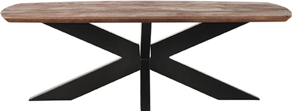 LABEL51 Couchtisch Zane 120x65x40 cm - Espresso - Mangoholz