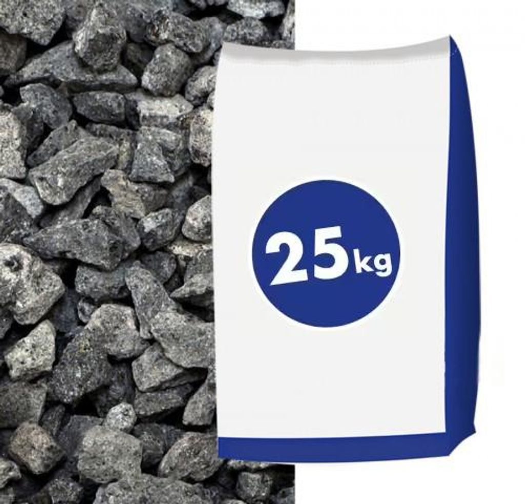 Basaltsplitt Eifelschwarz 11-22mm 25kg Produktbild 