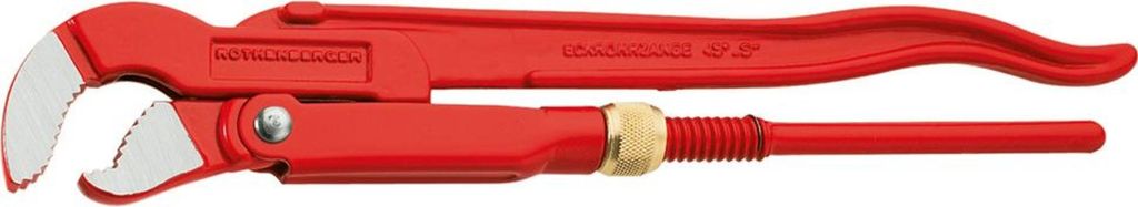 Eckrohrzange Super S Gesamt-L.320mm Spann-W.34mm f.Rohre 1 Zoll ROTHENBERGER