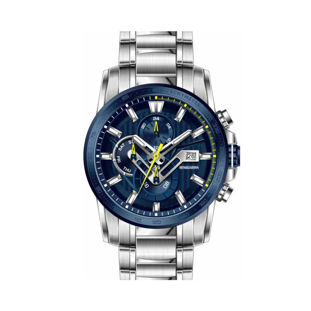 Montre homme HEINRICHSSOHN Cancun HS1013C avec bracelet en acier chic