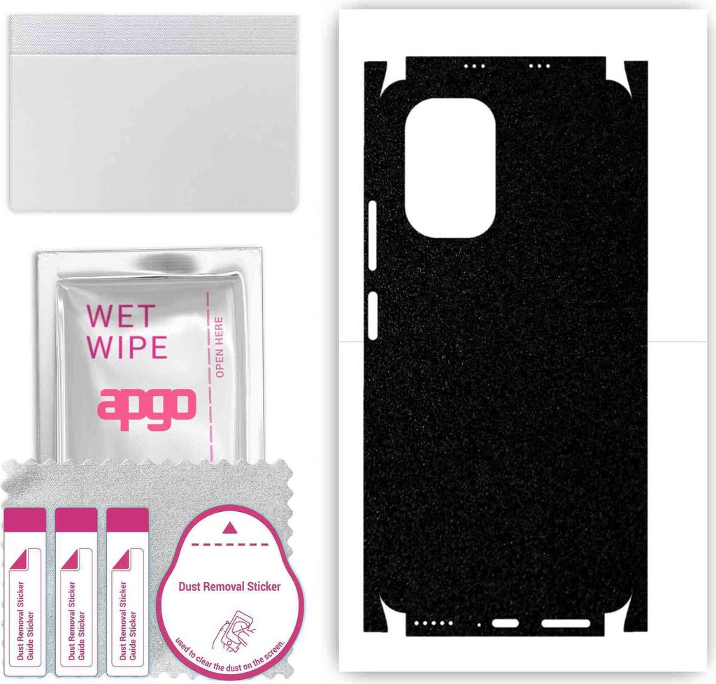 apgo Rückseite + Seiten Schutzfolie, Skin, kompatibel mit Xiaomi Poco F3, Hinten Displayschutzfolie aus Vinylfolie, kratzfest, einfache Montage - ...