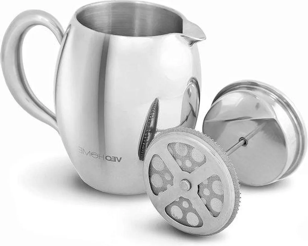 Cafetière à piston en inox 0,75 l : fini le verre cassé et le café froid