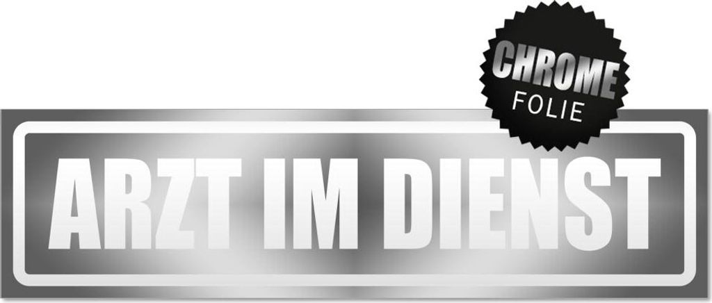 Arzt im Dienst Motiv 2 invertiert Magnetschild Schild magnetisch