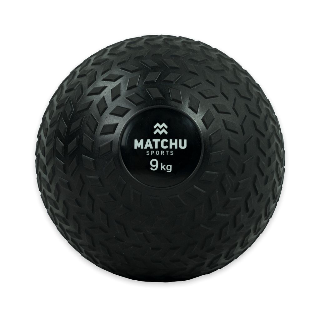 Matchu Sports Slam Ball / Medizinball - Sand gefüllt 9 kg aus Gummi - Gewichtsball - Fitnessball - Trainingsball für Kraftausdauertraining