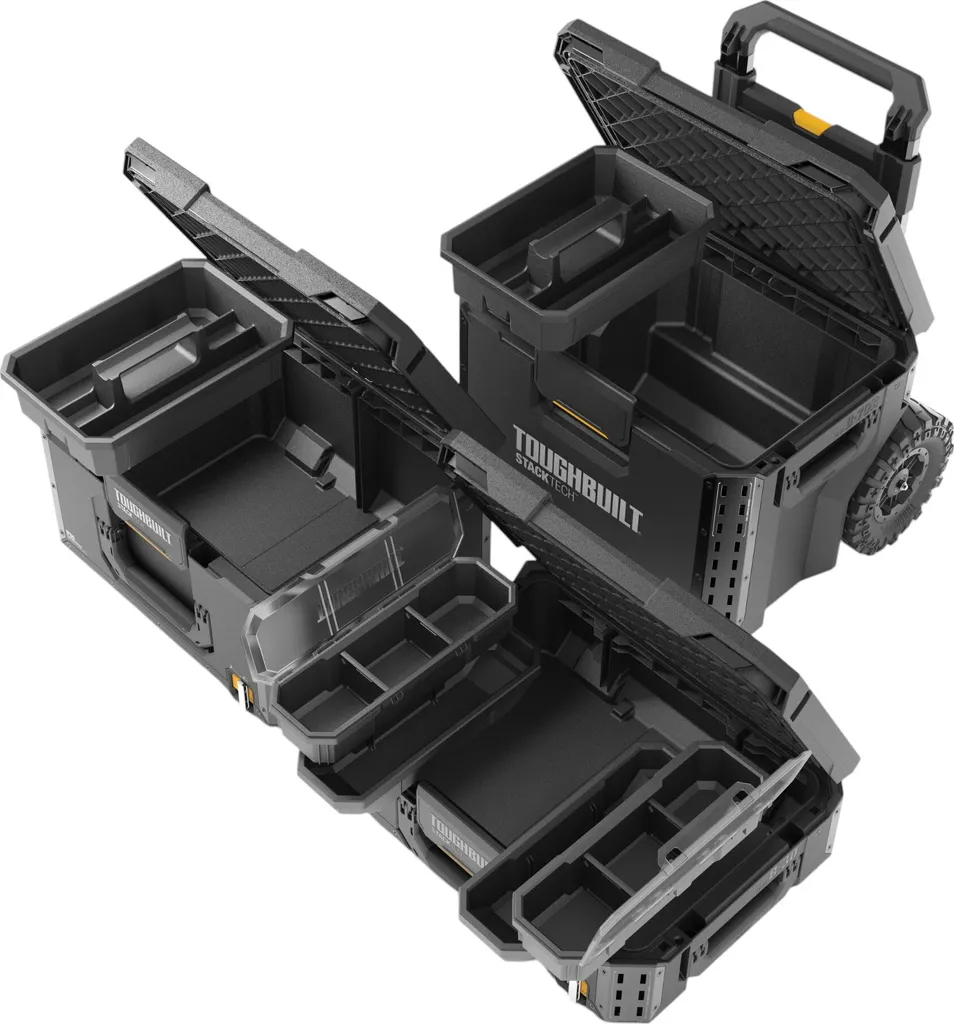 Rangement Outils Mobile Toughbuilt StackTech 3 Modules pour Chantier 86cm - 11