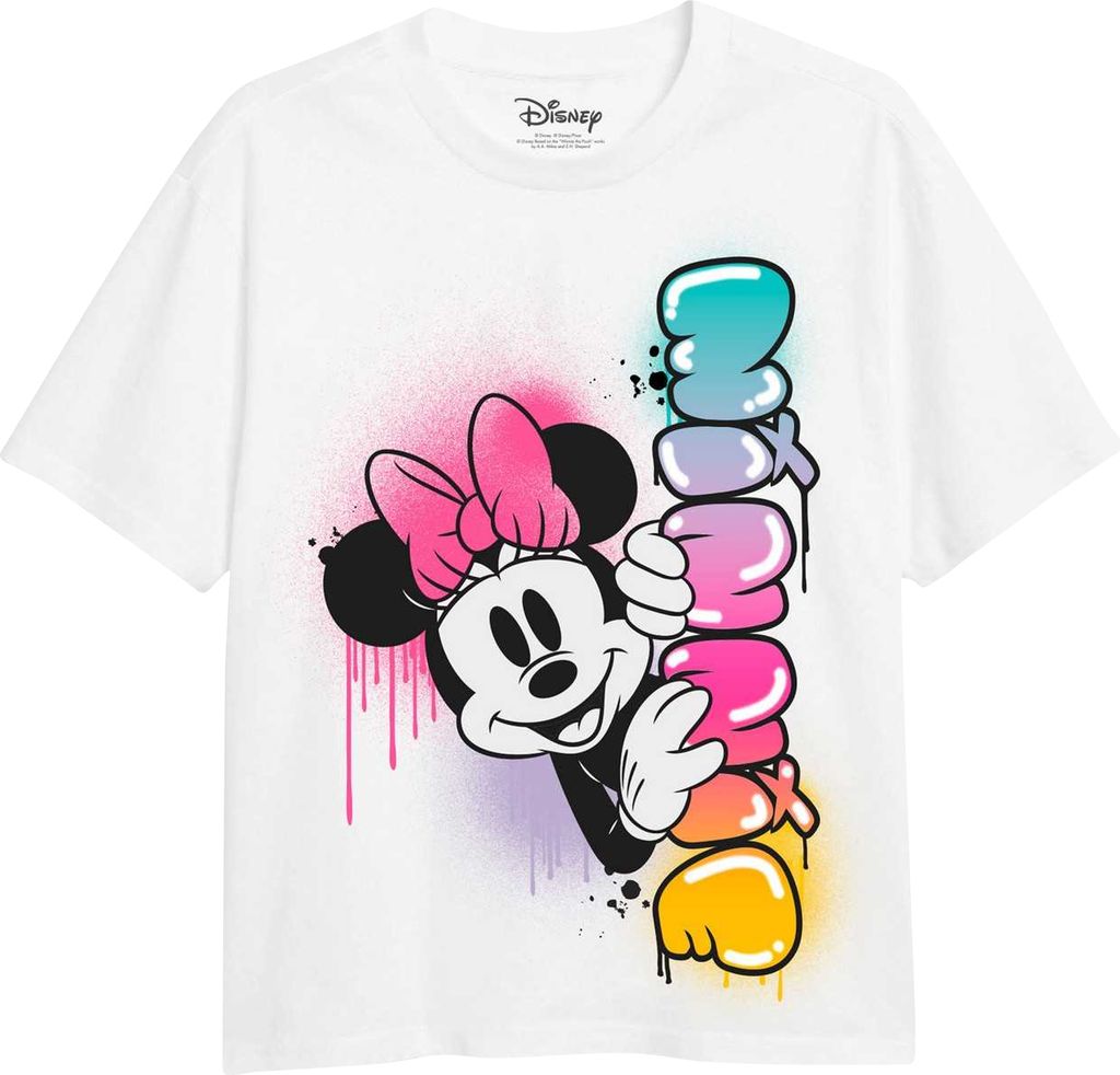 Disney - T-Shirt für Mädchen TV2443 (128) (Weiß)