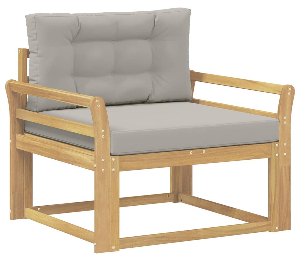 “2026 Modern“ Braun Outdoor Mittelsofa Polyester Weiß - Designermöbel 84737 - Sofas
