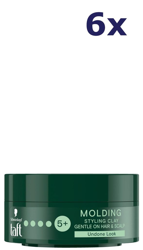 6x Taft Styling Clay 75 ml Modellierpaste, Haltestufe 5+ Produktbild 