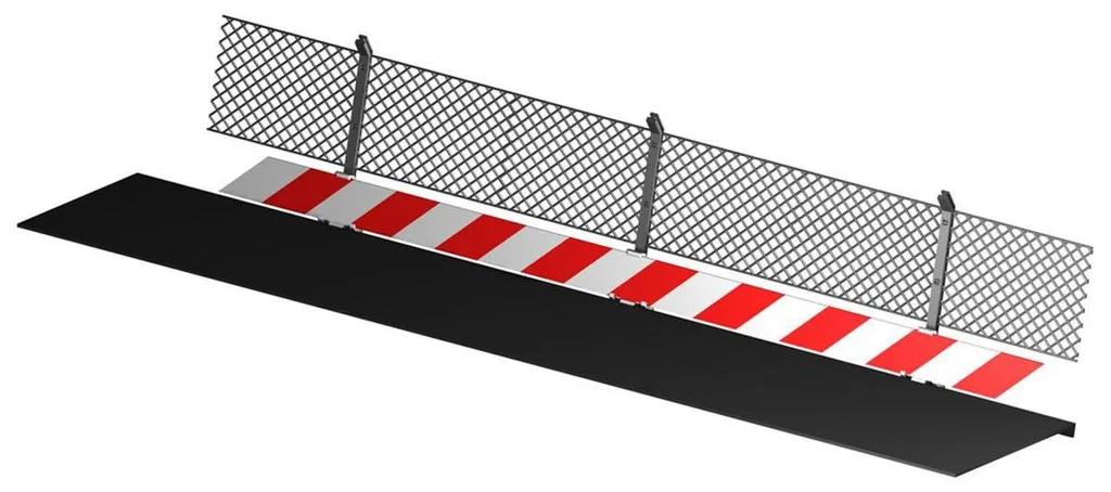 Glissière de Sécurité pour Circuit Carrera avec Grillage Anti-Débris