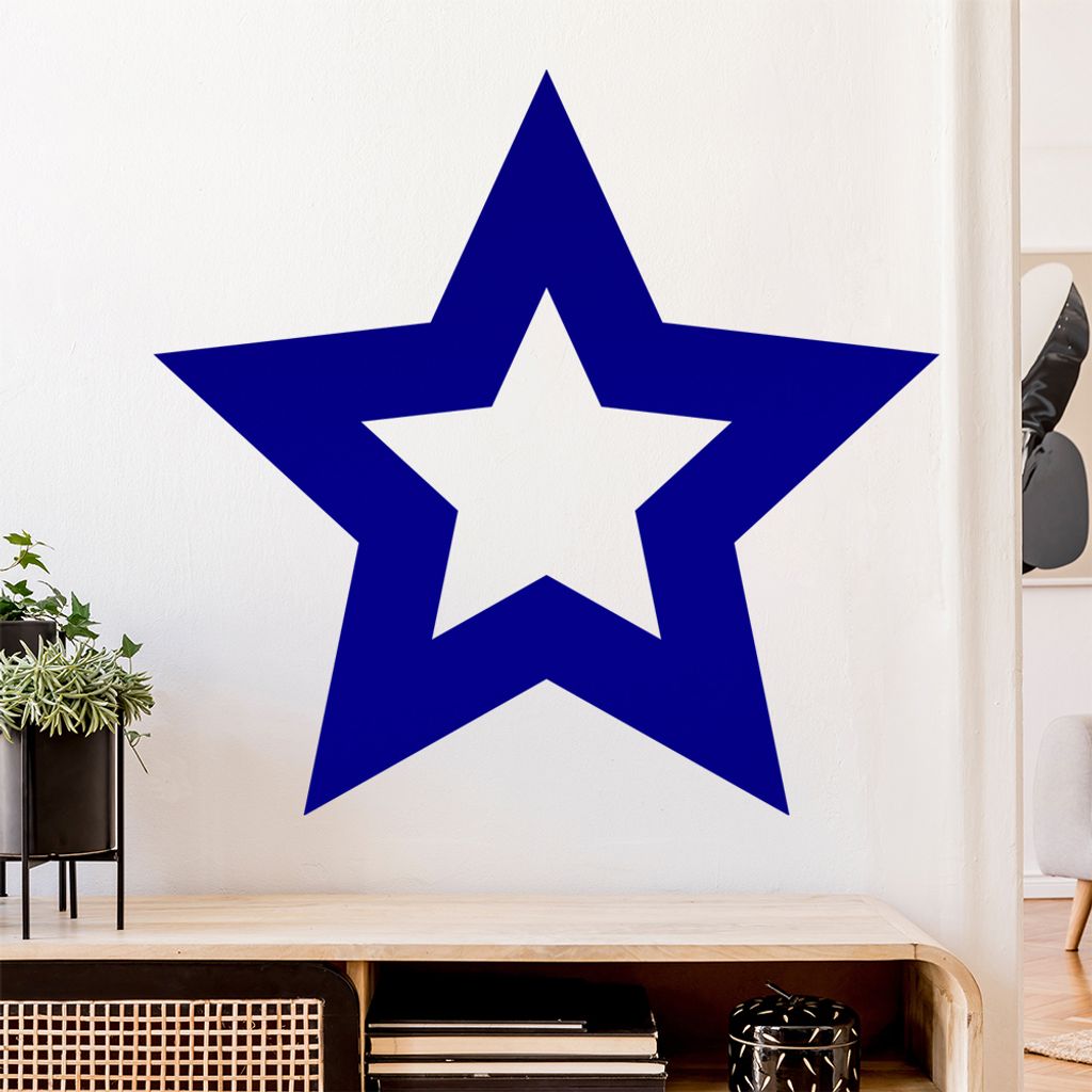 Stern Sterne Star Wandtattoo Wandaufkleber Wall Sticker - Dekoration, Küche, Wohnzimmer, Schlafzimmer, Badezimmer