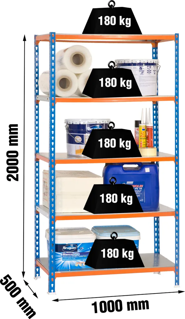 Rangement garage et atelier rayonnage 200 cm Simonrack Simonclick Plus - 2
