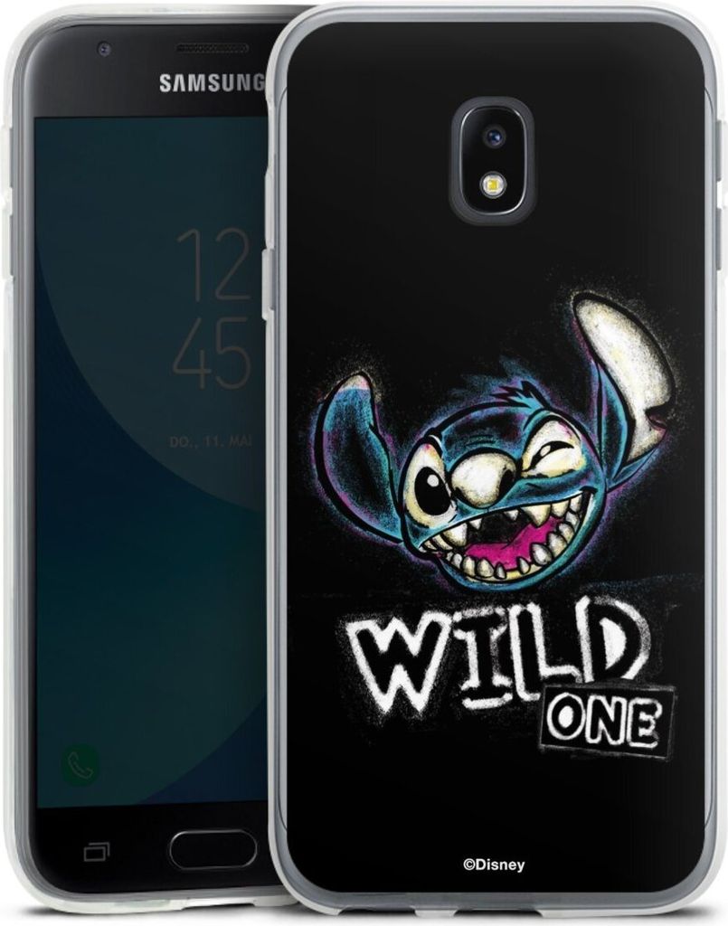 DeinDesign Handyhülle für Samsung Galaxy J3 Duos (2017) Silikon Hülle Case Smartphone Schutzhülle Disney Offizielles Lizenzprodukt Lilo & Stitch