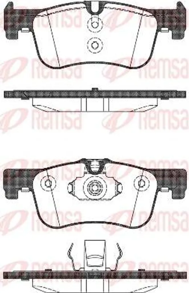 Kit plaquettes de frein pour BMW F20 F21 F22 F23 - REMSA 1478.10