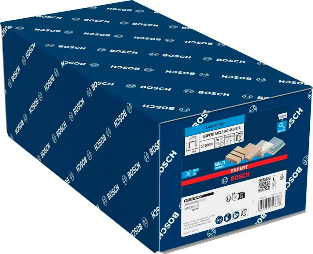 Fixation robuste sans blocage : Agrafe dos moyen 1,6/16 g de 45 mm