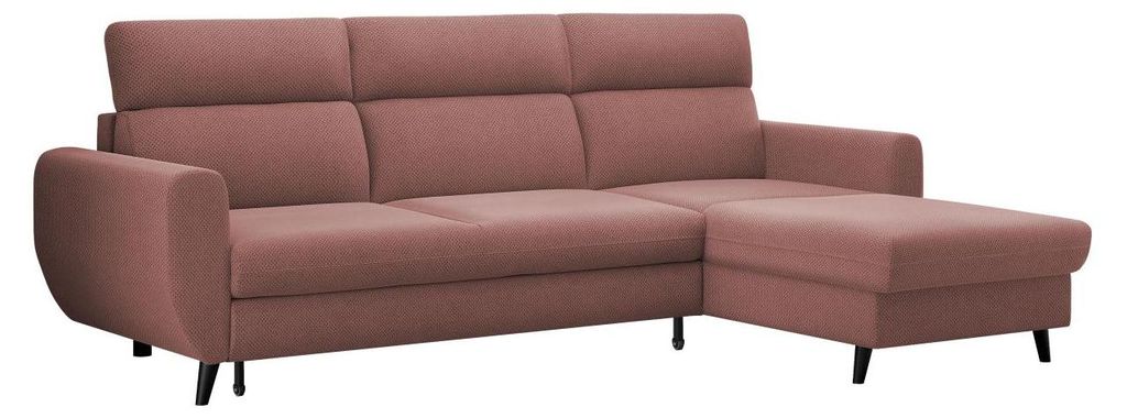 MIRJAN24 Ecksofa Torro Mini, Eckcouch mit Bettkasten und Schlaffunktion, Stilvoll Polstersofa, L-Form (Farbe: Cruz 63, Seite: Rechts)