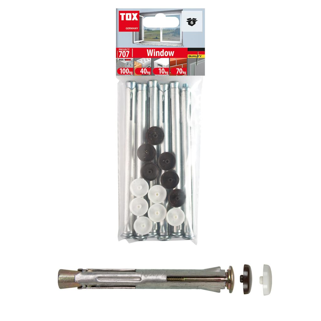 TOX Metall-Rahmendübel Window 10x202 mm / innen