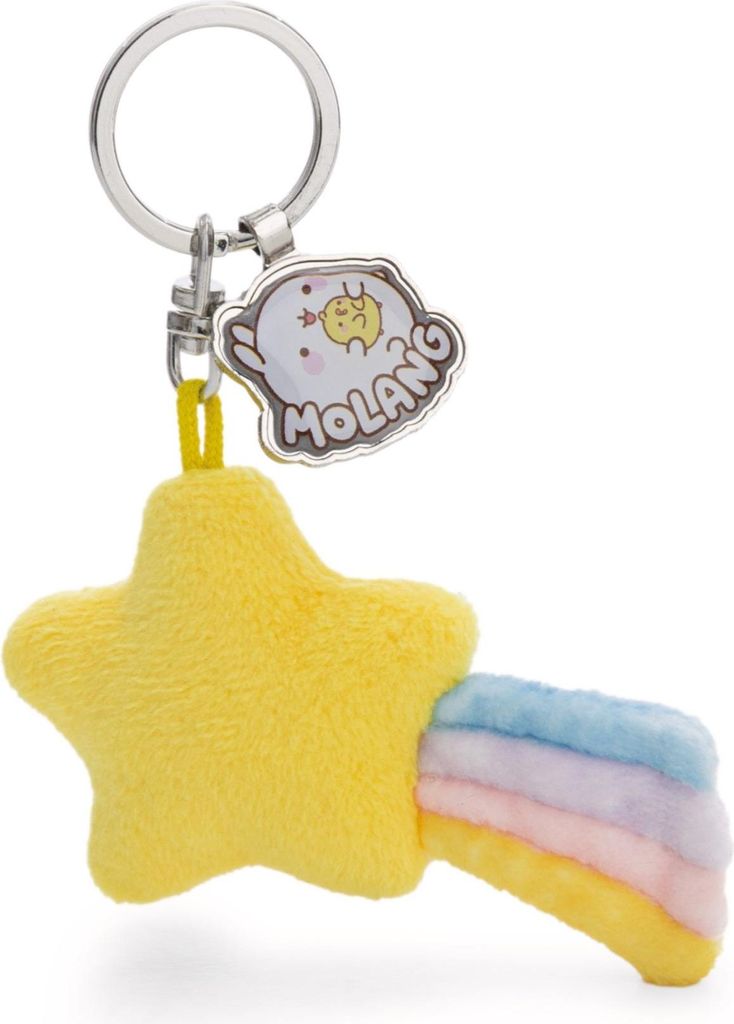 NICI Schlüsselanhänger Sternschnuppe 6cm - gelb - Treuer-Plüschbegleiter für Rucksack oder Tasche, Schlüsselhalter für klein und Groß | 62217