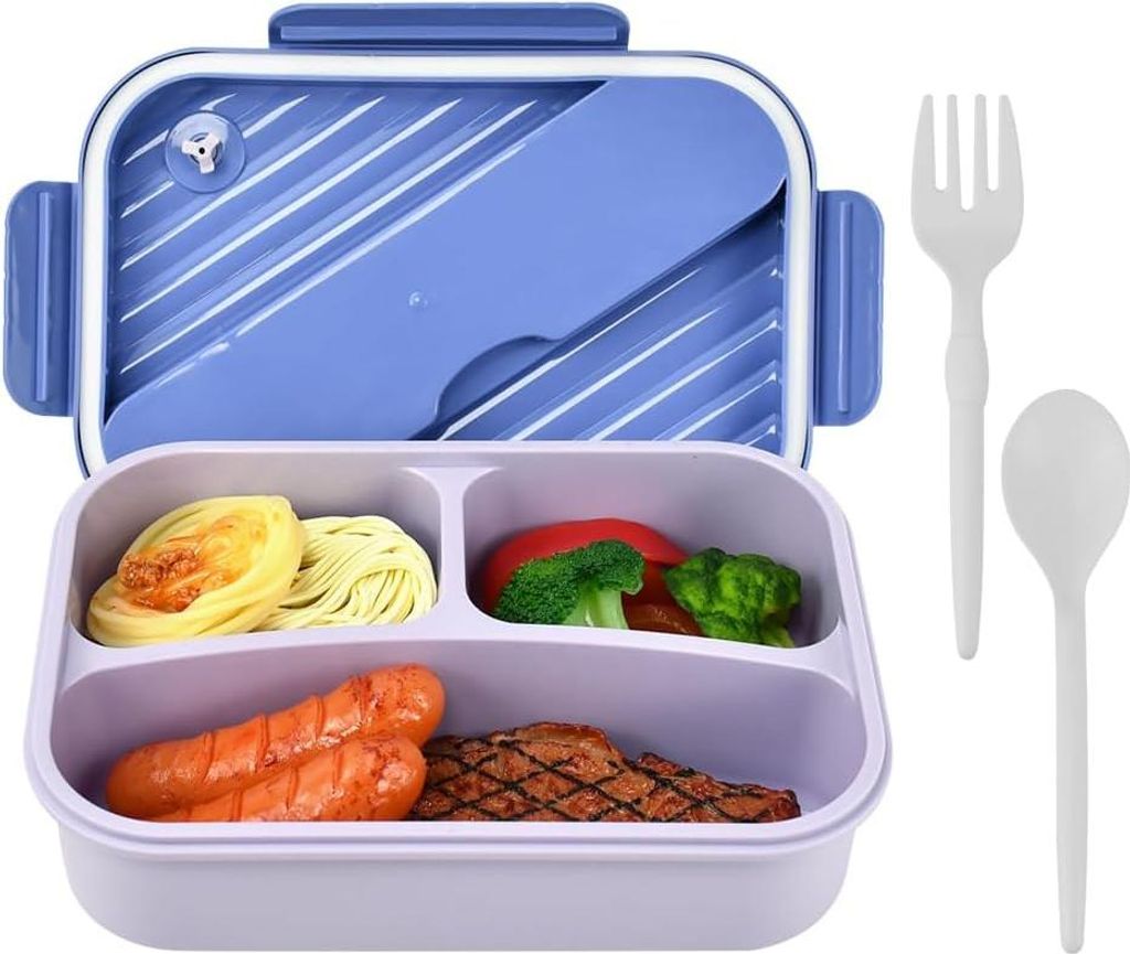Brotdose mit Fächern - Lunchbox für Erwachsene - 1250 ml